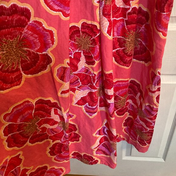 Loft Linen Blend V-Neck  Dress - NWT - Picture 6 of 15